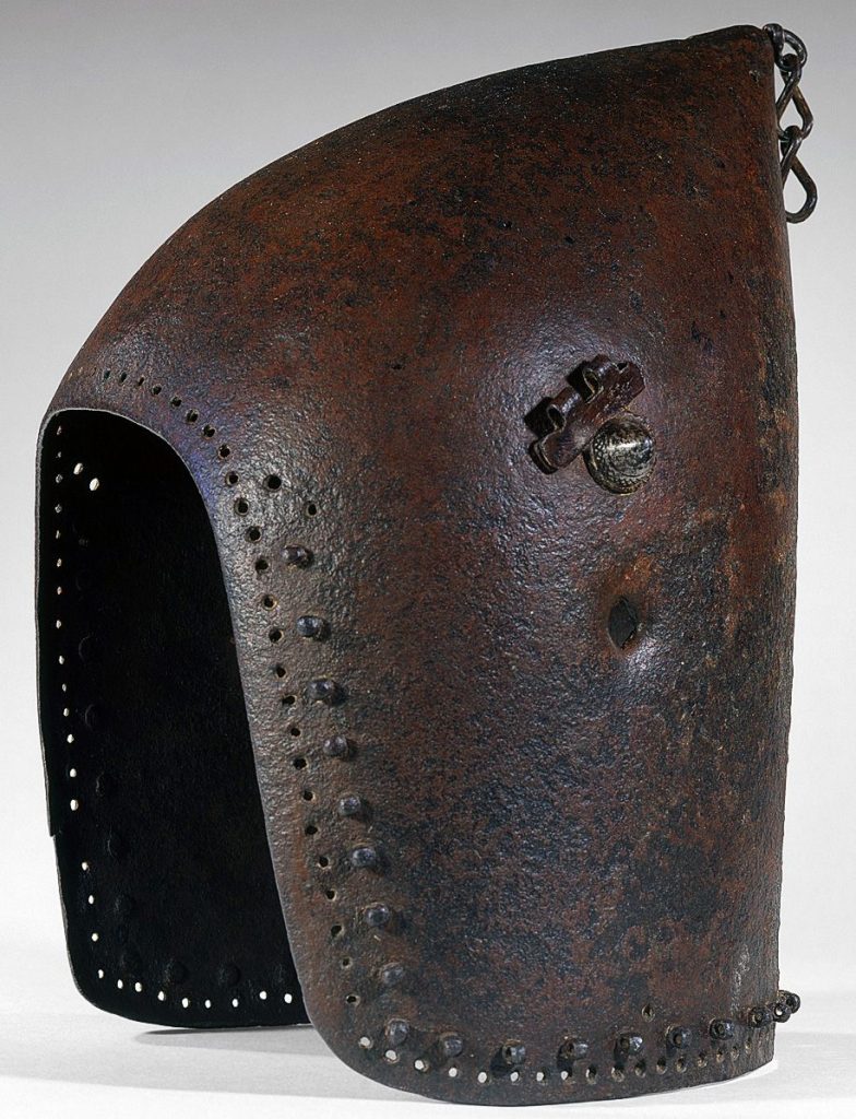 This helmet was said to have been worn in battle by Jeanne d’Arc