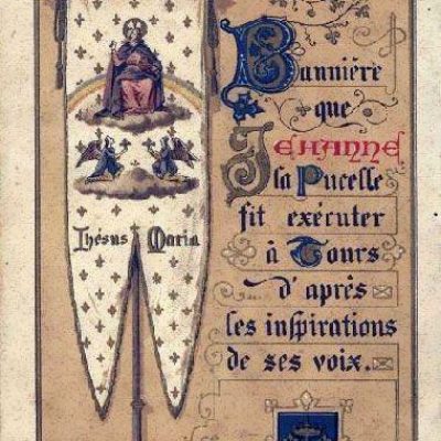 "I asked my Lord's messengers what I should do.
And they answered me, saying, Take up the banner of your Lord.
And thereupon I had a banner made." In Her Own Words, p. 26