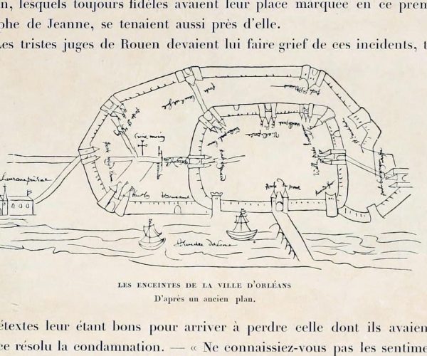 Les enceintes de la ville Orléans D'apres un ancien plan