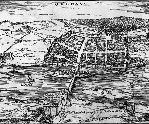 Orleans in the time of the Siege 1429. Reconstructed by F. Bremer
